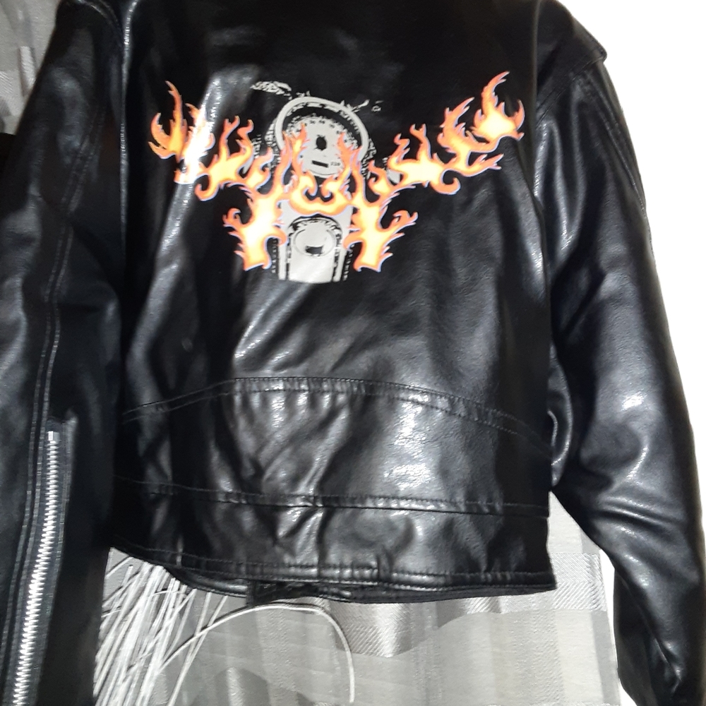 BOY'S MOTORCYCLE LOOK JACKET BY ROCK RIVER - Picture 2 of 3